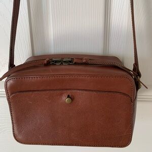 Madewell Brown Leather Crossbody Bag